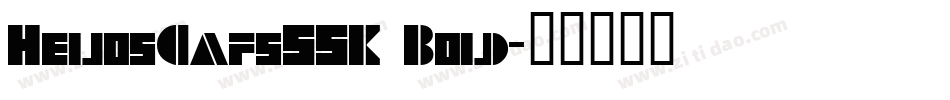 HeliosCapsSSK Bold字体转换